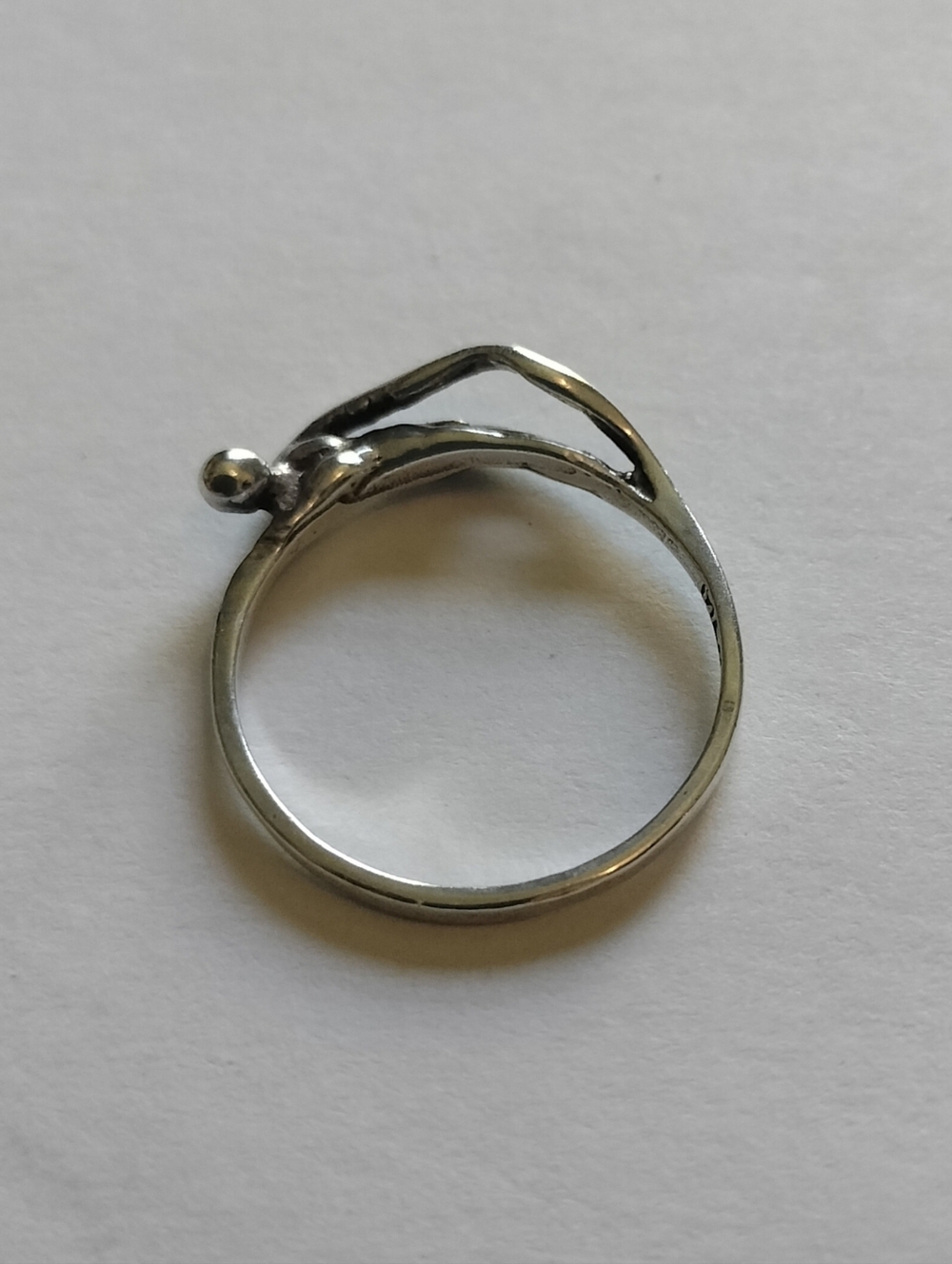 Vintage Mexico Sterling Art Nouveau Naked Lady Ring